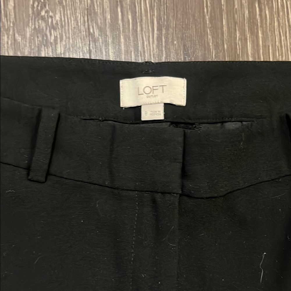 LOFT Black Wide Leg Pants - Picture 2 of 4